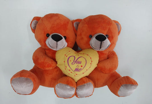 Double Teddy Bear with Heart – Message from Heart (Gift Set) - Shop - Kuddl Toys