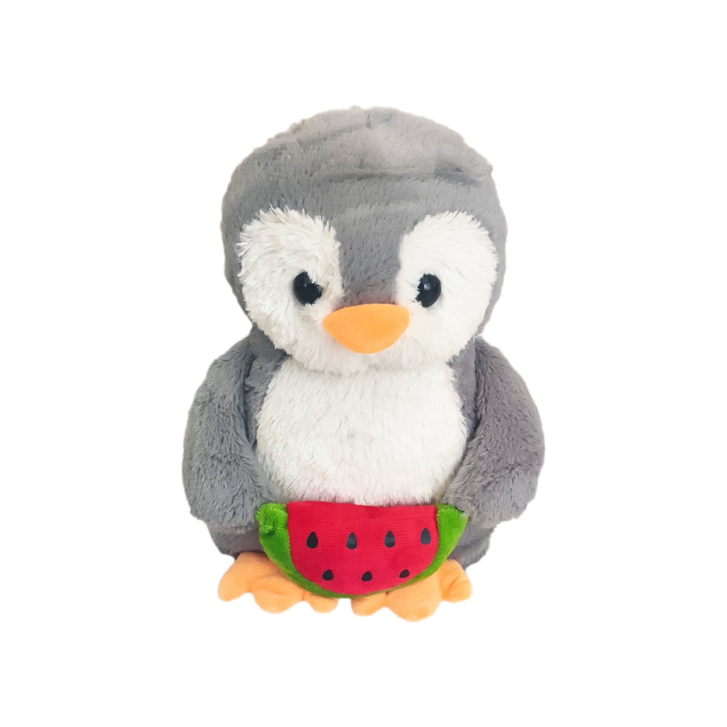Grey Penguin with Watermelon Plush - Shop - Kuddl Toys