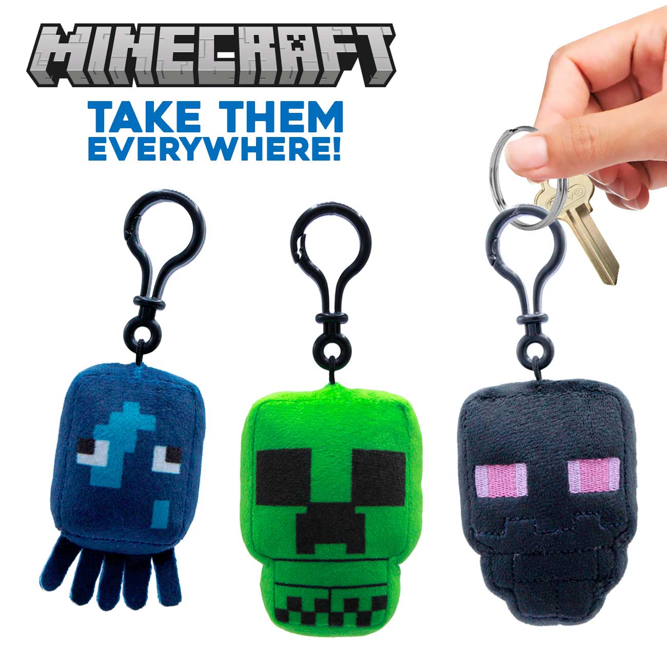 Minecraft Plush Backpack Hanger – Blind Box (Official Licensed) - Shop - Kuddl Toys
