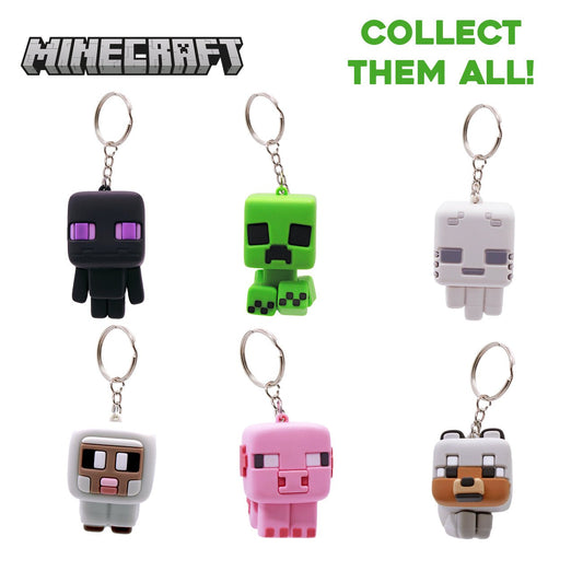Minecraft Rubber Keychain Hangers – Blind Ball (Official Licensed) - Shop - Kuddl Toys