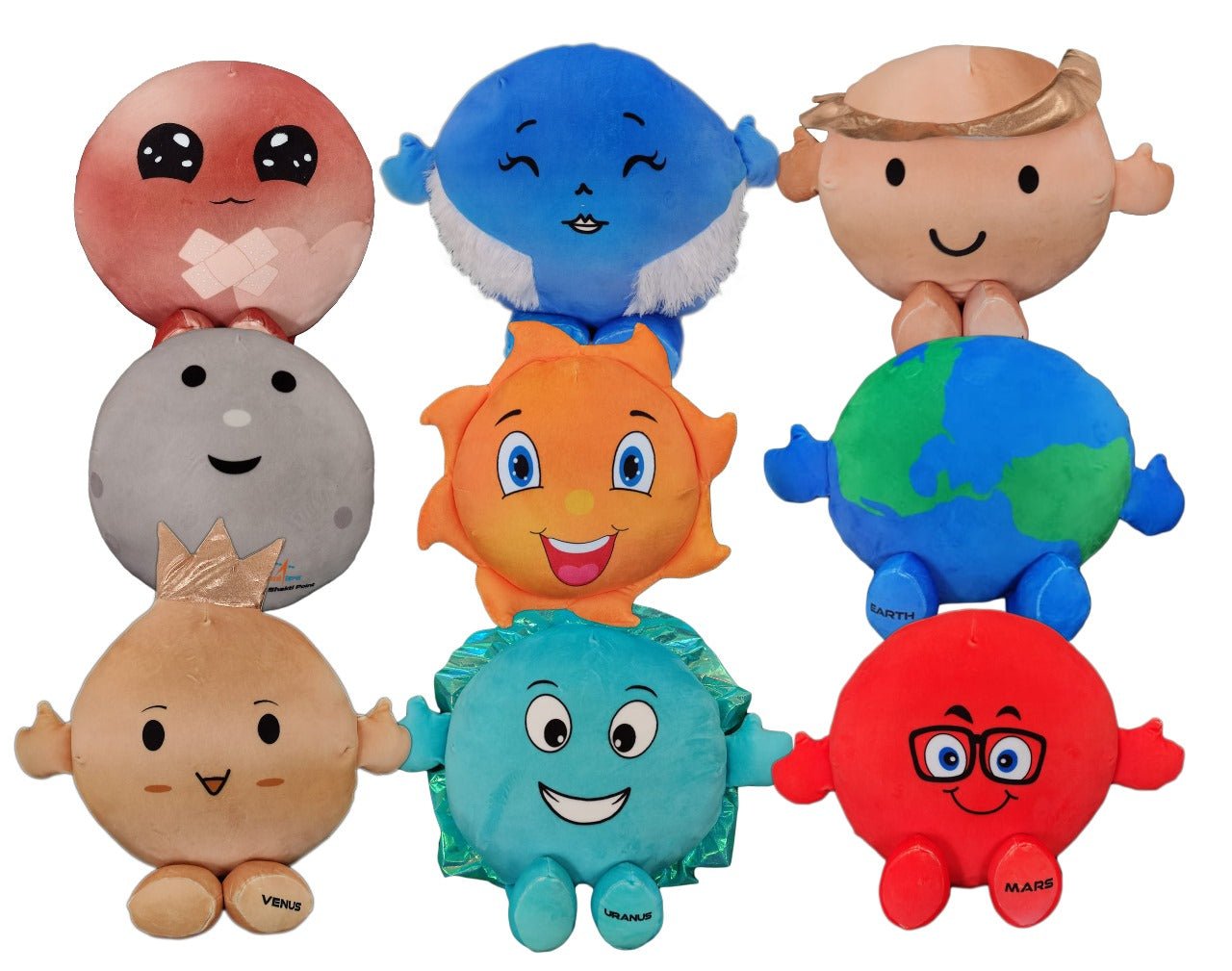 Planets and Stars Plush Toy Cushions – Solar System Collection - Shop - Kuddl Toys