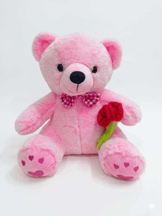 Teddy with Rose - Shop-Kuddl Toys